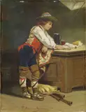 Francesco Coleman, Pastorello, oil on canvas