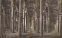 Walter Crane, Interno di moschea, 1883, watercolour on paper