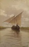 Becolino by Ugo Manaresi, oil on panel, offered Oct 2016