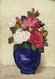 Rose by Giovanni Bartolena, oil on cardboard, offered Oct 2016