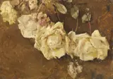 Rose by Cesare Ciani, oil on cardboard, offered Oct 2016
