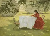 Michele Gordigiani, Colazione in giardino