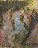 Silvio Bicchi, Figure in giardino