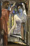 Anton Luigi Gajoni, Samaritana al pozzo, 1950, oil on canvas