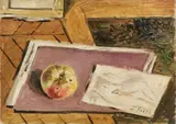 Natura morta con mela e nudino by Filippo de Pisis, 1928, oil on canvas, offered May 2016