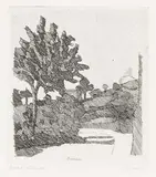 Giorgio Morandi, Paesaggio di Grizzana, 1932, etching on rame