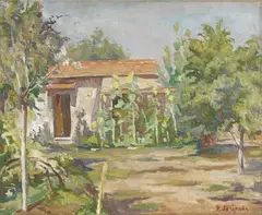 Paesaggio by Raffaele De Grada, oil on canvas, offered Apr 2016