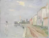 Mario Vellani Marchi, Canale a Mazzorbo, 1944, oil on cardboard