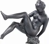 Donna nuda che si asciuga (Leda) by Quinto Martini, scultura in bronze, offered Apr 2016