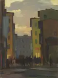 Vecchia Livorno by Renato Natali, oil on canvas, offered Apr 2016