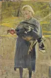 Contadina by Cesare Ciani, oil on canvas board, offered Apr 2016