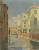 Venezia by Renato Natali, oil on canvas, offered Apr 2016