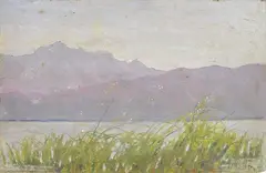Ferruccio Pagni, Massaciuccoli, oil on panel