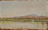 Paesaggio by Eugenio Cecconi, oil on panel, offered Apr 2016
