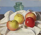 Oscar Ghiglia, Natura morta con vaso e mele