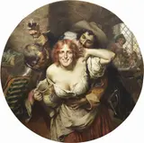 Luigi de Servi, Brindisi audace, 1902, oil on canvas
