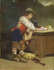 Francesco Coleman, Pastorello, oil on canvas