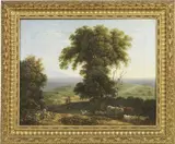 Carlo Labruzzo, «Paesaggio con grande albero e armenti» e «Paesaggio con strade e viandanti»