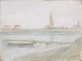 Pio Semeghini, Veduta di laguna, Burano