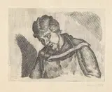 Giorgio Morandi, Figura femminile dormiente, 1926, etching on rame