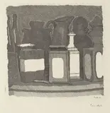 Giorgio Morandi, Natura morta, 1933, etching on zinco