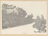Giorgio Morandi, La strada bianca, 1933, etching on rame on paper India incollata
