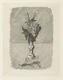 Giorgio Morandi, Rose in boccio in un vaso, 1929, etching on rame