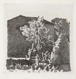 Giorgio Morandi, Il Poggio al mattino, 1928, etching on zinco