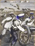 Mario Sironi, Lo sbarco - Copertina per «Gli Avvenimenti»