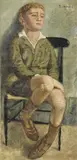 Piero Marussig, Ragazzo seduto, 1932, oil on canvas