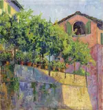 René Paresce, Paesaggio, 1912, oil on canvas