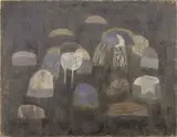 Paysannes des îles by Zoran Mušič, 1953, oil on canvas, offered Nov 2015