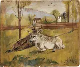 Paesaggio agreste by Filippo de Pisis, 1929, oil on cardboard, offered Nov 2015