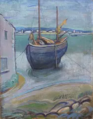 Barcone in secca by Gino Rossi, oil on canvas, offered Nov 2015