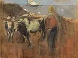 Lorenzo Viani, Il divino armentario (Garibaldi a Caprera), 1936, oil on panel