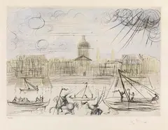 L'Académie de Paris by Salvador Dalí, 1971, etching, offered Nov 2015