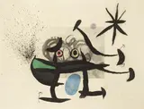 L'invention du regard by Joan Miró, 1970, etching, offered Nov 2015