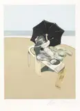 Francis Bacon, The Metropolitan Triptich: pannello destro, 1981, etching and acquatinta a colori