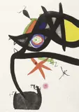 Quatre colors aparien el món... by Joan Miró, 1975, etching and acquatinta a colori, offered Nov 2015