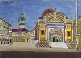 Dubrovnik by Emerik Feješ, tempera on paper, offered Nov 2015