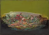 Marco Almaviva, Elementi naturali, 1969, oil on canvas