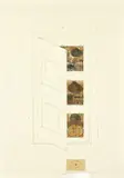 Concetto Pozzati, Memoria/dispensa, 1978, mixed media on paper