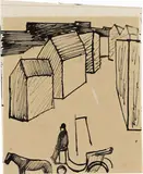 Fiaccheraio by Mario Sironi, inchiostro on paper, offered Nov 2015