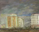 Milano by Ernesto Treccani, 1955, oil on canvas, offered Nov 2015