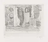 Giorgio Morandi, Natura morta a tratti veloci, 1927, etching on rame