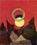 Roberto Crippa, Sughero, collage on panel