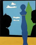 Visita al museo by Tano Festa, 1969, acrylic on canvas, offered Nov 2015
