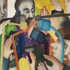 Senza titolo by Marco Cingolani, 1992, oil on canvas, offered Nov 2015