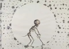 Alessandro Pessoli, Senza titolo, 1996, watercolour on paper
