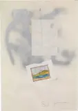 Mario Schifano, Senza titolo, 1974, mixed media on paper